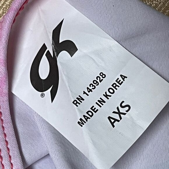 GK Elite Leotard Breast Cancer Awareness Sz XS AXS - Picture 4 of 6